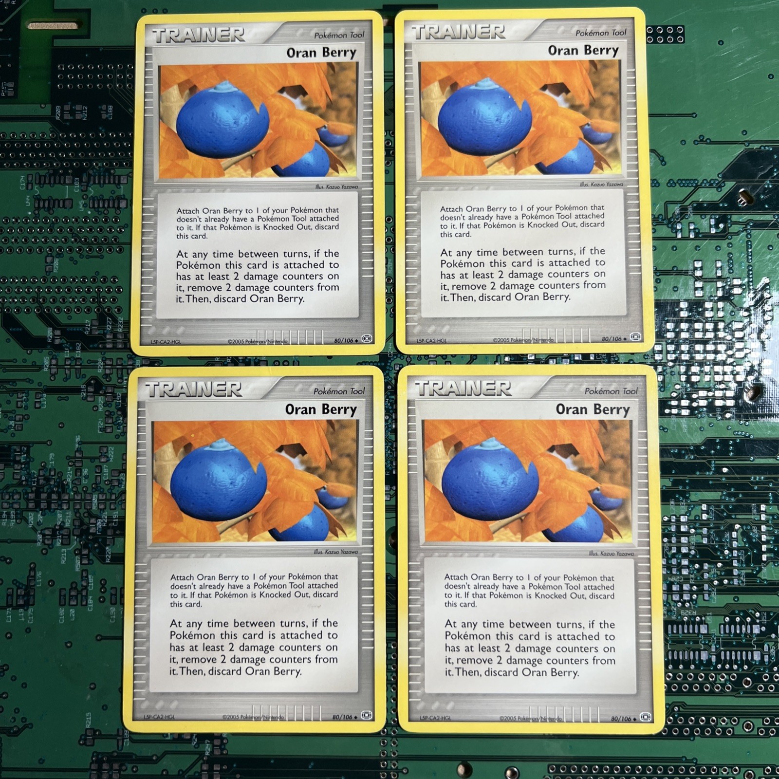 Oran Berry 80/106 EX Emerald Pokemon Card Trainer Tool 4