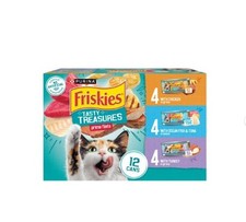 Friskies Tasty Treasures Prime Filets in Gravy Wet Cat Food 12 Cans, 5.5 oz