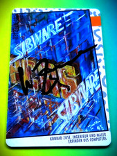 Prof. Dr. Konrad ZUSE - Künstler & Erfinder des Computers - Telefon-Karte - Neu!