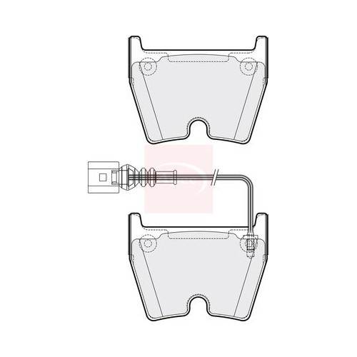 APEC Brake Pad Set, disc brake PAD2121