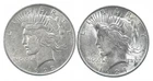 1922 & 1924 & Peace Silver Dollar $1 Bullion Collection Lot *942