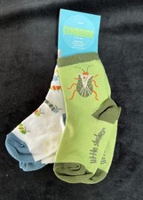 NWT Vtg Gymboree 2 pair socks Bugs Insects caterpillar 12-24 months fit shoe 5-6