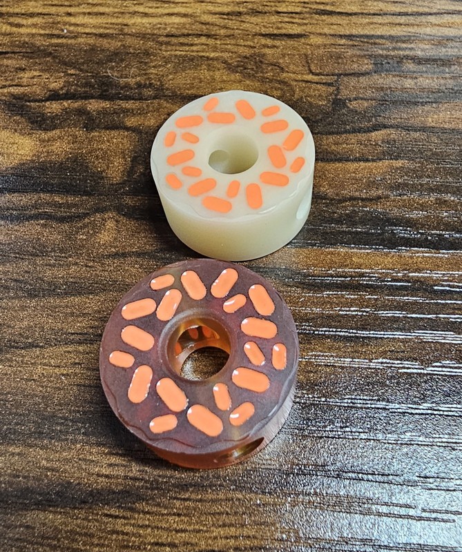 2 Crispy Donut Community CDC Donut Sprinkle Beads - Ultem & Glow