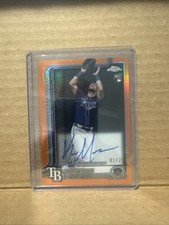 Kameron Misner RC • 2025 Topps Chrome- Rookie Auto True Orange /25 • Rays