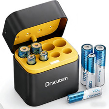 AA  AAA Rechargeable Batteries Lithium Combo with Charger, 8 Pack 1.5V High Cap