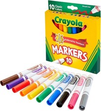 Crayola Broad Line Markers Classic Colors 10 Ct 2 Pack