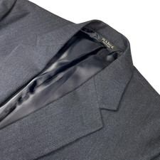 Jos. A Bank Men  s 100 Wool 2-Button Blazer Jacket Blue Herringbone   40R