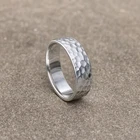 Hammered Sterling Silver Wedding Band, Hand Forged Comfort Fit Ring  All Size