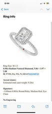 Taylor & Hart Platinum Engagement Ring 0.50ct Natural Diamond GIA H VVS1