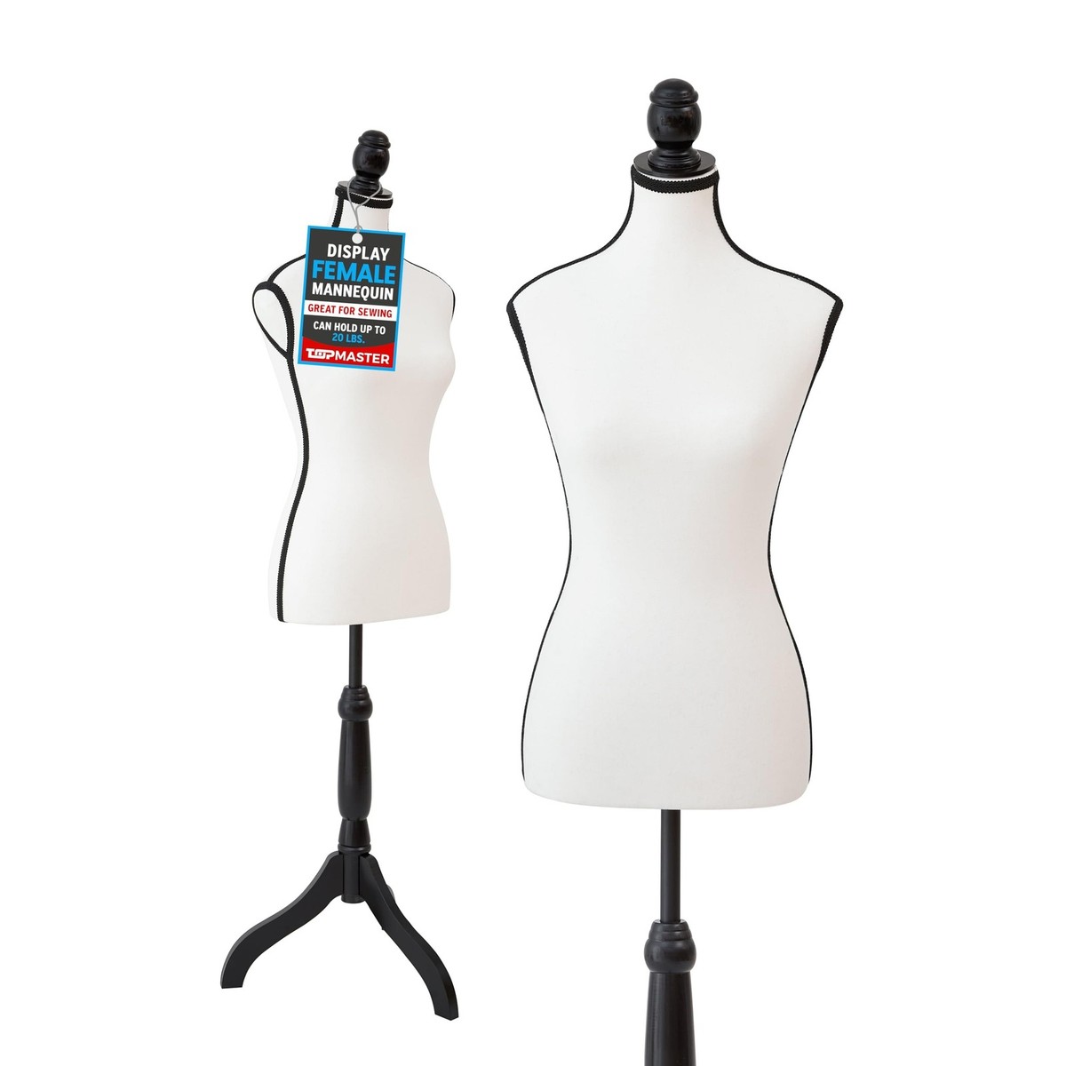 Mannequin - Adjustable Height, Durable Foam and Canvas