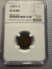 1908 S Indian Head Cent NGC VF25