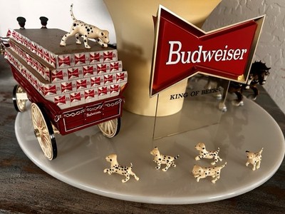 Budweiser Clydesdale Carousel Light Parts- Inside Wagon, Horses
