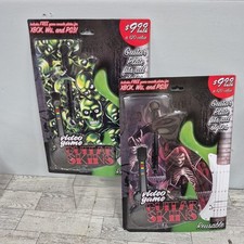 Video Game Guitar Reusable Skins Plate Skulls Bones Dead Evil 666 XBox Wii PS3