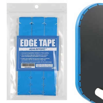 AMA SPORT Pickleball Paddle Edge Guard Tape 3 Pack 26mm Width, Blue 