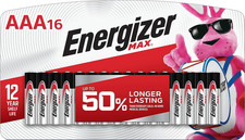 Energizer MAX AAA Batteries 16 Pack , Triple a Alkaline Batteries