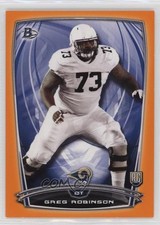 2014 Bowman Rookies Orange 203/299 Greg Robinson #26 2v7