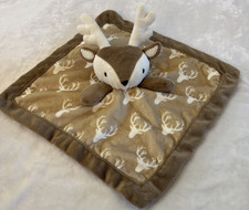 Levtex Baby Brown Buck Deer Antler Security Blanket Lovey Plush 11.5"