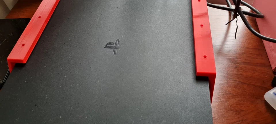 Sony PlayStation 4 PS4 Delgado Bajo Escritorio Soporte Soporte Consola Estante Set Foto 4 de 4