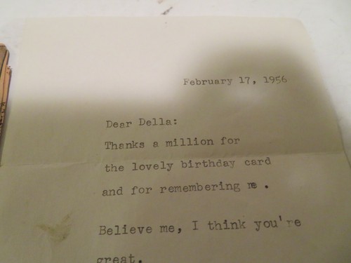 Jimmy Durante Autographed / Signed Thank You Note DATED 1956 & OLD ARTICLE JIMMY - Picture 3 of 3