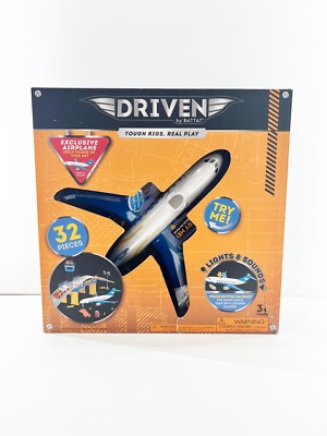 DRIVEN by Battat Airport w/ Plane Compatible with Micro Machines NEW 32 Pieces 