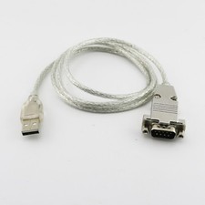 RS232 Serial Port To USB Converter Cable DB9 For PDA Windows XP 7 8 10 64 Bit 1m