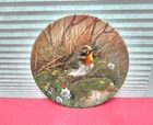 TIRSCHENREUTH BAVARIA 1991 BIRD PLATE BRADEX N* 22-T40-6.1 -7268 F-HANG ON WALLS