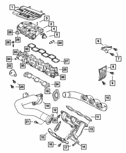 Tuerca de montaje de escudo térmico para Jeep Grand Cherokee 2004-2024 (N/P 6506619AA)