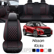 For Nissan Kicks Waterproof SUV Car Seat Covers Full Set Leather Front 5/2 Seat