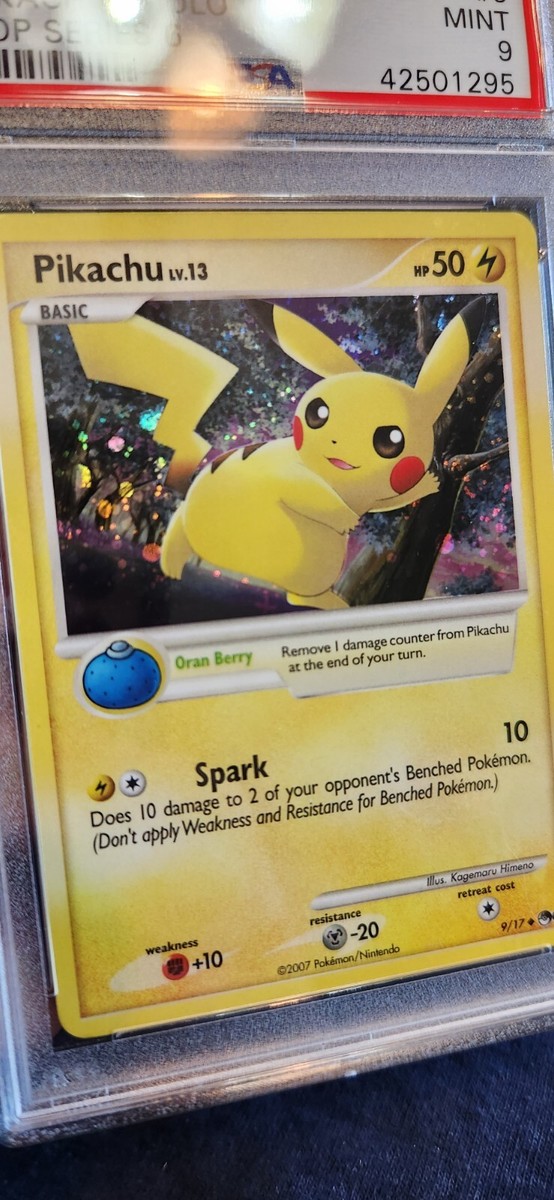 Pokemon PSA 9 Pop Series 6 Pikachu 9/17 with holo bleed | eBay