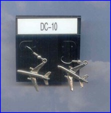 DC-10 Aircraft Earrings Plane Aviatrix 99's Made in the USA