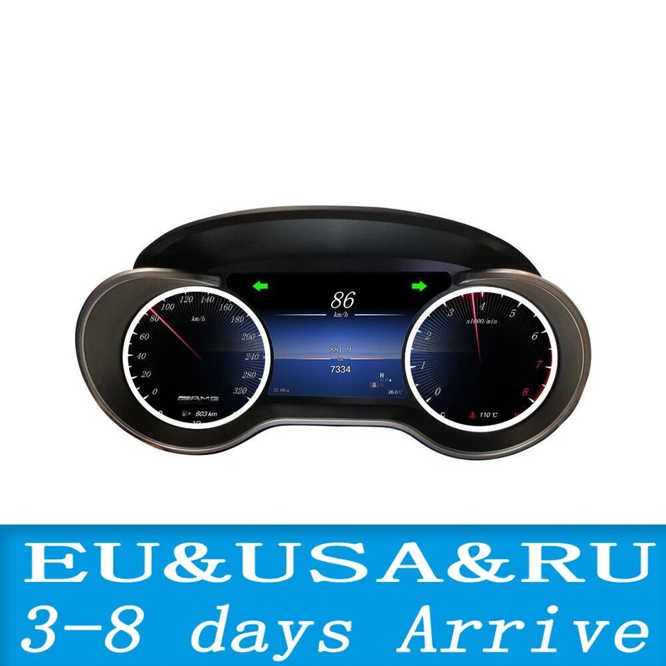 Painel medidor de velocidade de carro digital para Mercedes Benz ML GL R G GLS classe - Imagem 2 de 4