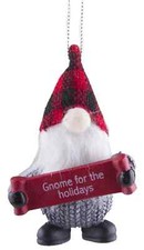 GANZ Gonome Ornament, "Gnome for the Holidays" , NWT
