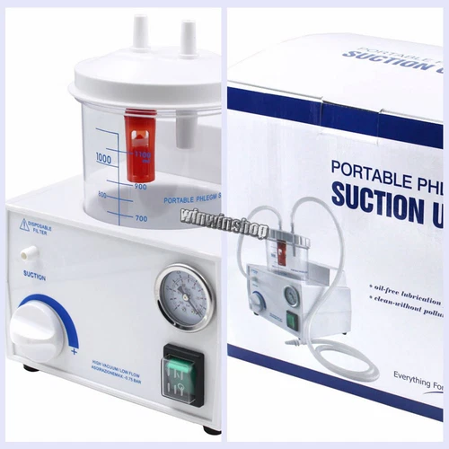 Dental Medical Emergency Vacuum Phlegm Suction Unit Electric  Portable