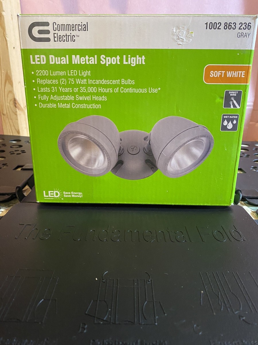 Commercial Electric 28-Watt, 2200-Lumen Metal LED Spot Light | eBay