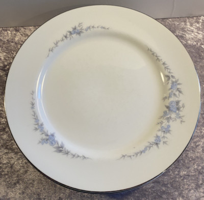 Royal Hostess China (Annabelle) 10-1/2'' Dinner Plate - Blue Flowers