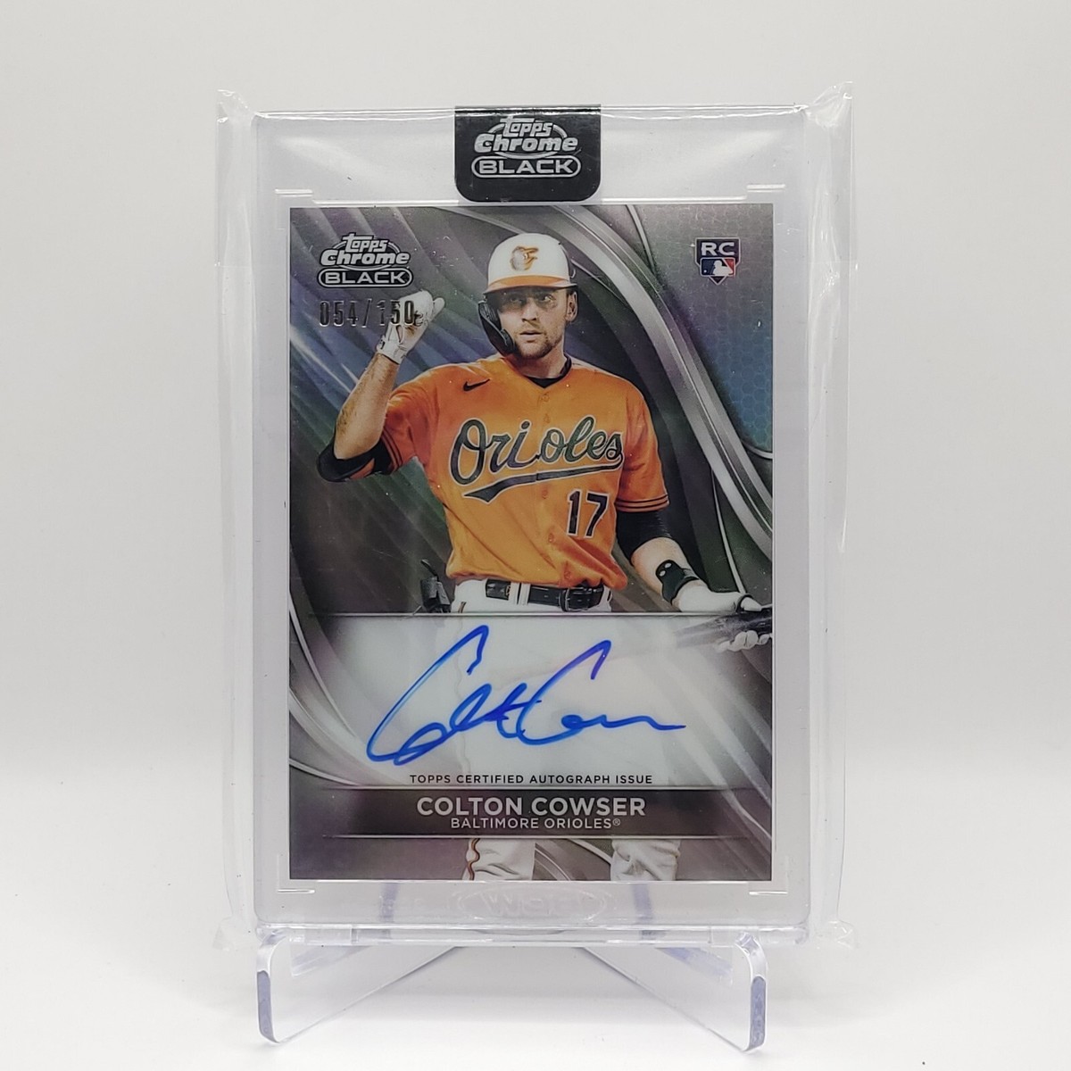 2024 Topps Chrome Black Colton Cowser Refractor Auto /150 Rookie 