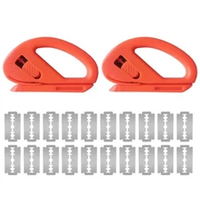 20pcs Blades 2pcs Cutter Paper Slitter Covering Carbon Film Sticker Cutting Tool