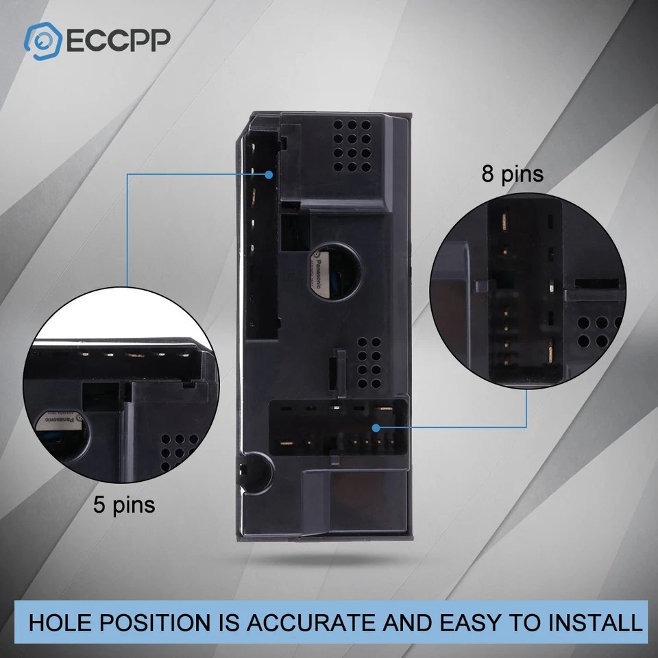 Interruptor de ventana para Chevrolet GMC C1500 C2500 C3500 K1500 K2500 K35001995-2001 Foto 3 de 4