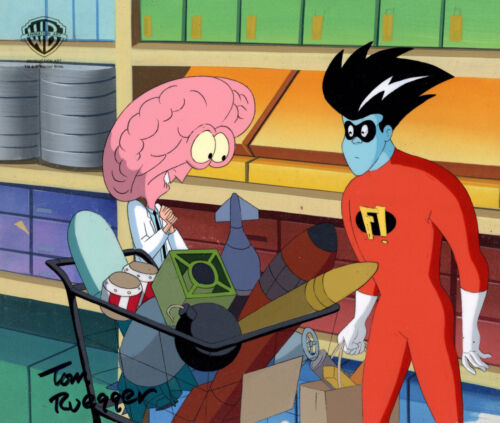 Freakazoid and Lobe-Original Production Cel/OBG-Signed Tom Ruegger-In Arms Way - Picture 1 of 1