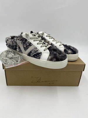 NIB Vintage Havana slip on Mix snake Fur Print Low Sneakers Comfort Fuzzy