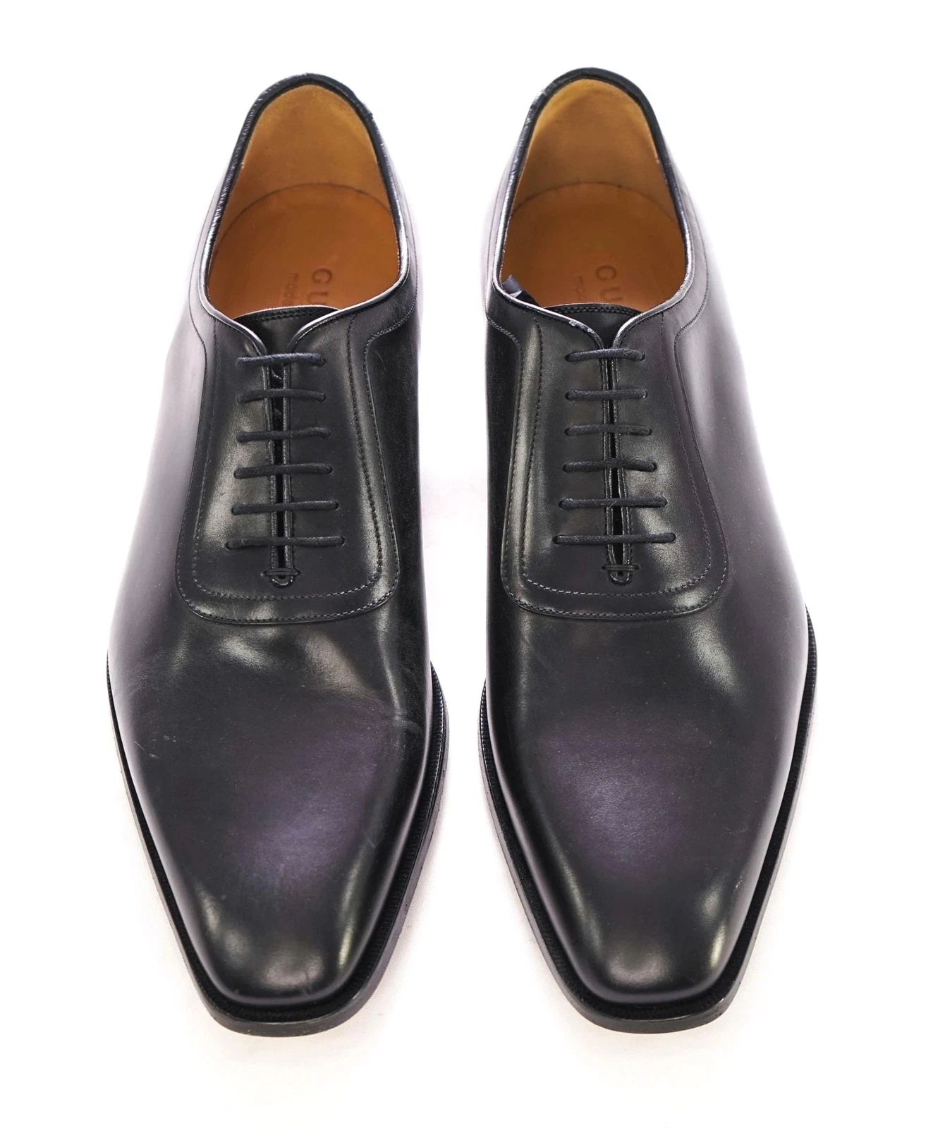 1 GUCCI Logo Oxford noir élégant MADE IN ITALY 10 US (9,5 G)