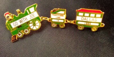 Lions Club Pin Go With Joe Pennsylvania Lions 14 Dallas 1985 Train