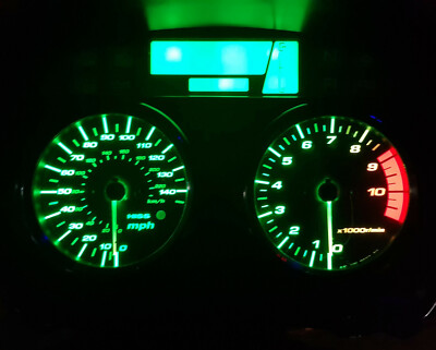 LED Uhr Upgrade Kit lightenUPgrade GRÜN MIT REDLINE XL1000V VARADERO 03-10