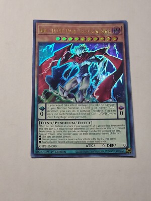 GFP2-EN080 Go! - D/D/D Divine Zero King Rage Ultra Rare 1st Edition Mint (A085)