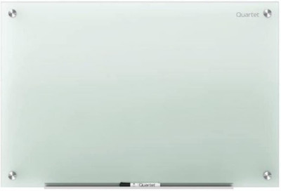 Frosted Surface Non-Magnetic Glass Dry Erase White Board, 4' X 3' Whiteboard