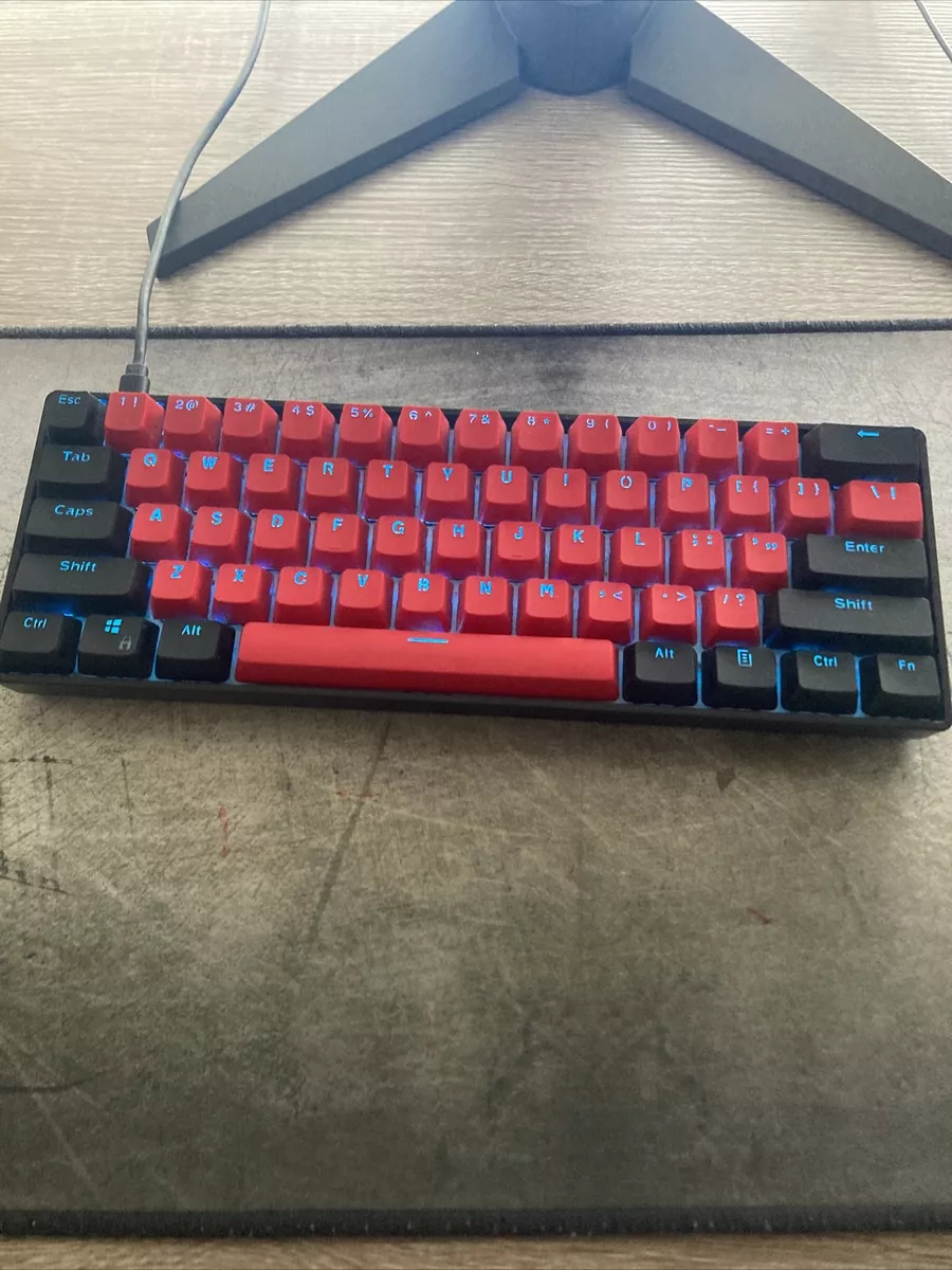 Anne Pro 2 60% Dual Mode Mechanical Keyboard Custom Red (Great Condition)