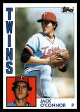 1984 Topps #268 Jack O'Connor Minnesota Twins Baseball Card