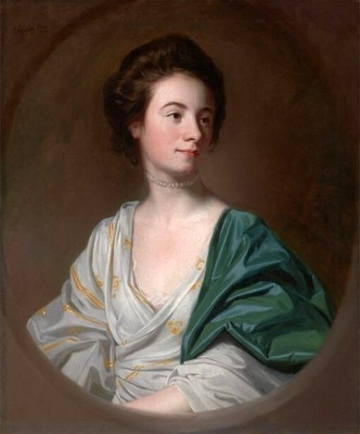 Oil painting Mrs.-Robert-Hyde-John-Singleton-Copley-Oil-Painting lady portrait
