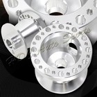 For 2002-2006 Acura RSX DC5 Silver Aluminum Steering Wheel 6-Hole HUB Adapter