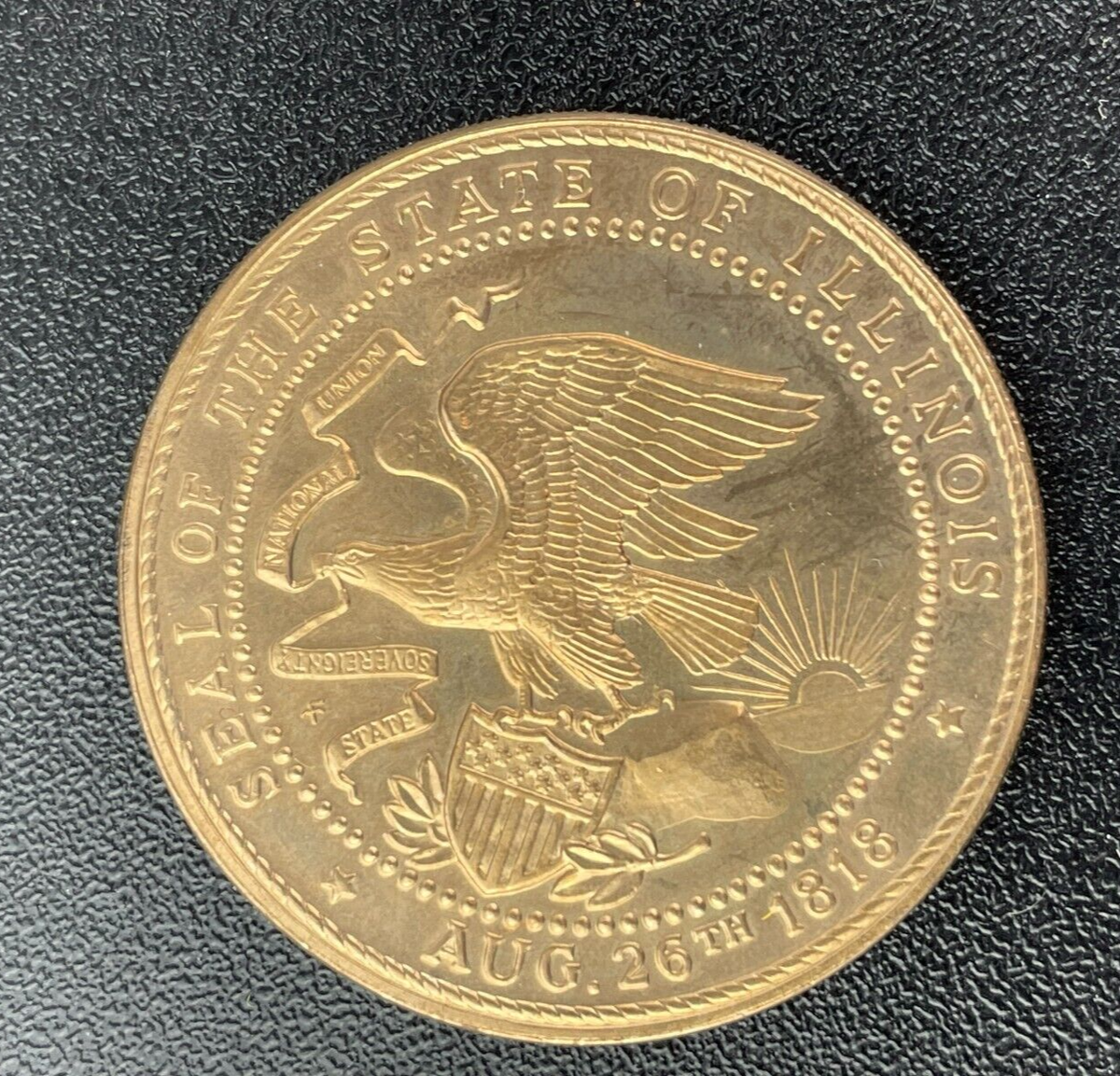 SOHO Slimane180 値下げ激安　オークション 1818-1968 Seal of Illinois 150 Years Sesquicentennial Medallion